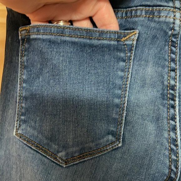 Vigoss size 26x29 jagger skinny dark wash super stretchy whisker faded jeans - Picture 9 of 13